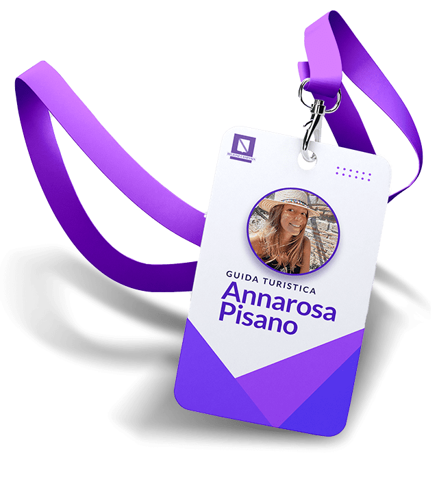 annarosa pisano badge guida turistica
